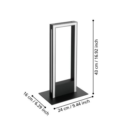 Eglo - Светодиодная настольная лампа с регулированием яркости LED/16W/230V 2700-6500K