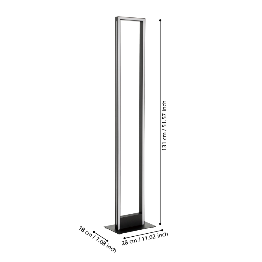 Eglo - LED Торшер з регулюванням яскравості LED/33W/230V 2700-6500K