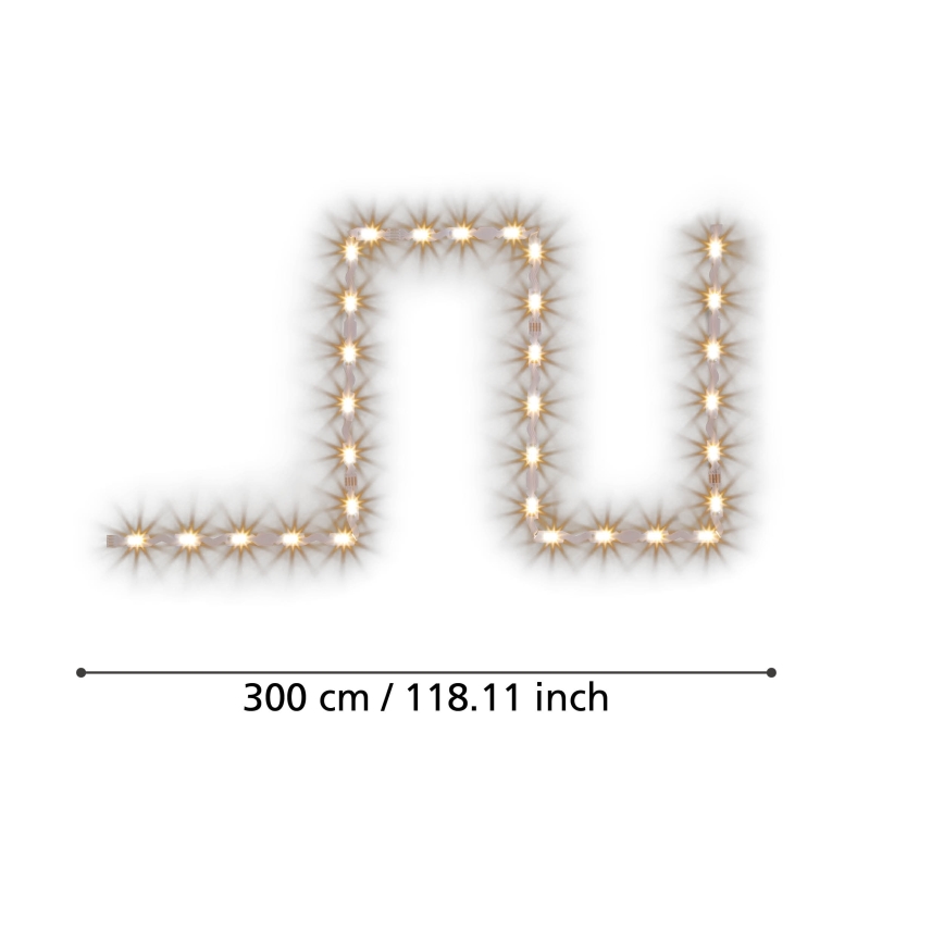 Eglo - Світлодіодна стрічка з регулюванням яскравості 3м LED/13,5W/24V 2700-6500K ZigBee
