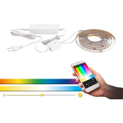 Eglo - Светодиодная RGBW лента с диммером 5 м LED/11 Вт/12 В/230 В 2700-6500K ZigBee