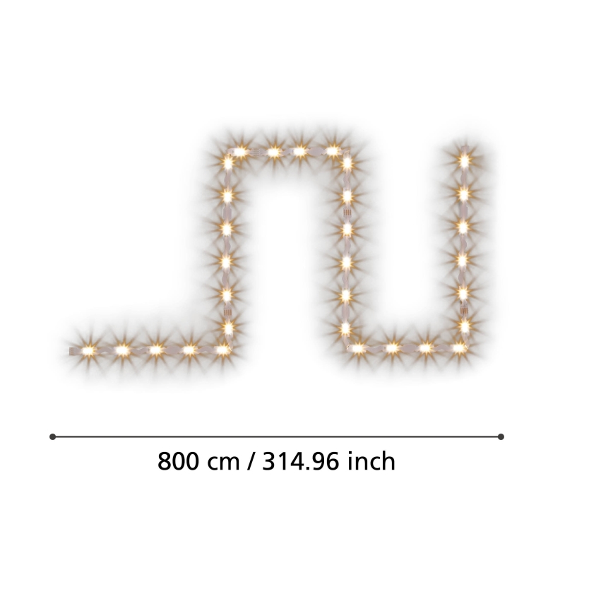 Eglo - Светодиодная RGBW-лента с регулированием яркости 8м LED/24W/24/230V 2700-6500K ZigBee