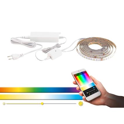 Eglo - Світлодіодна стрічка RGBW з регулюванням яскравості 8м LED/24W/24/230V 2700-6500K ZigBee