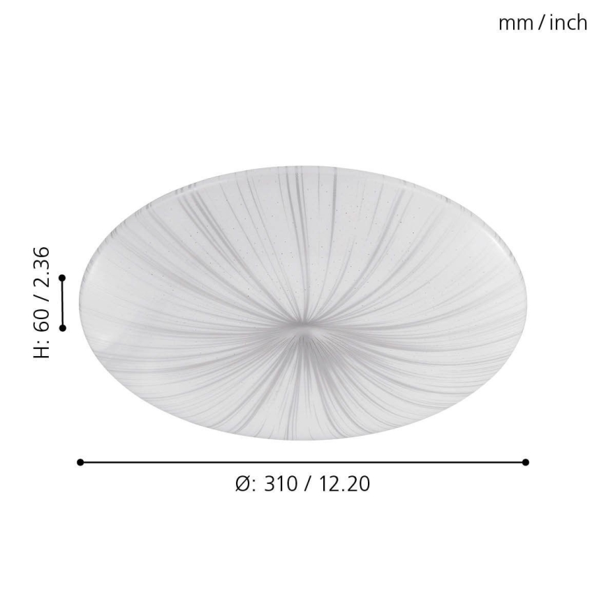 Eglo - Светодиодный потолочный светильник LED/10W/230V
