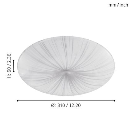 Eglo - Світлодіодний стельовий світильник LED/10W/230V