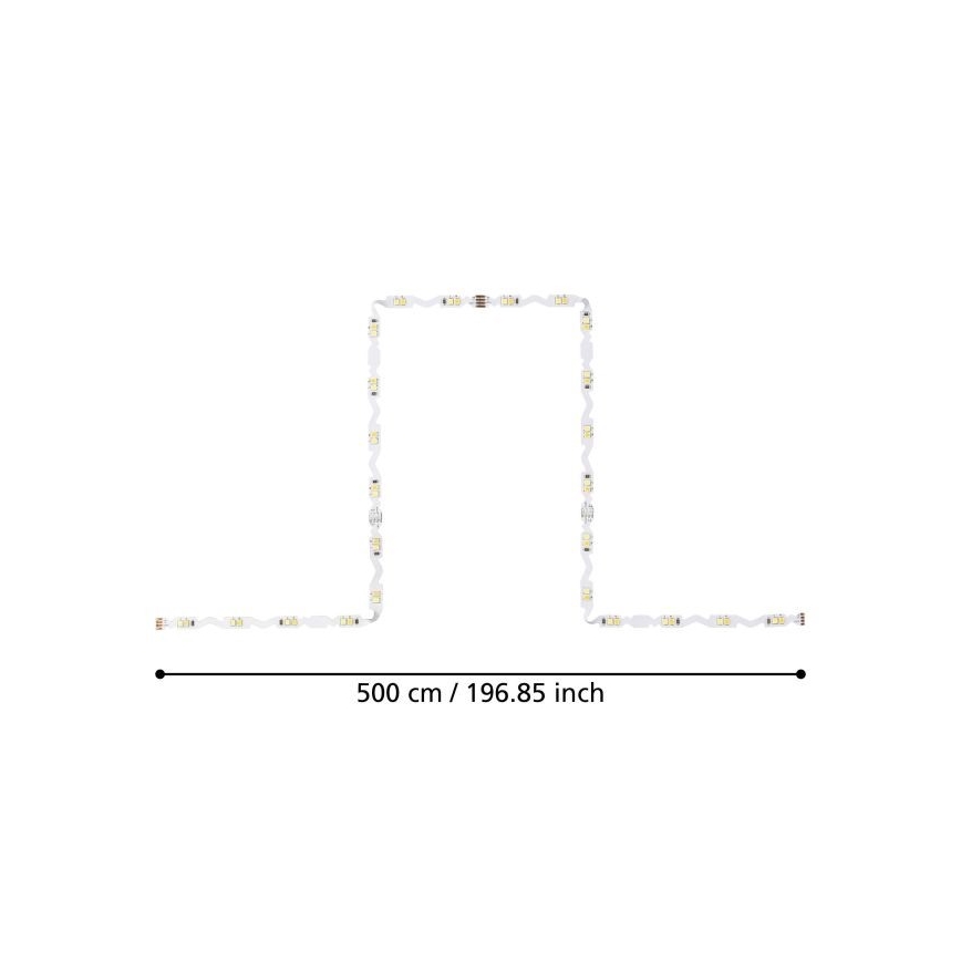 Eglo - Світлодіодна стрічка з регулюванням яскравості 5м LED/23W/24/230V 2700-6500K + дистанційне керування