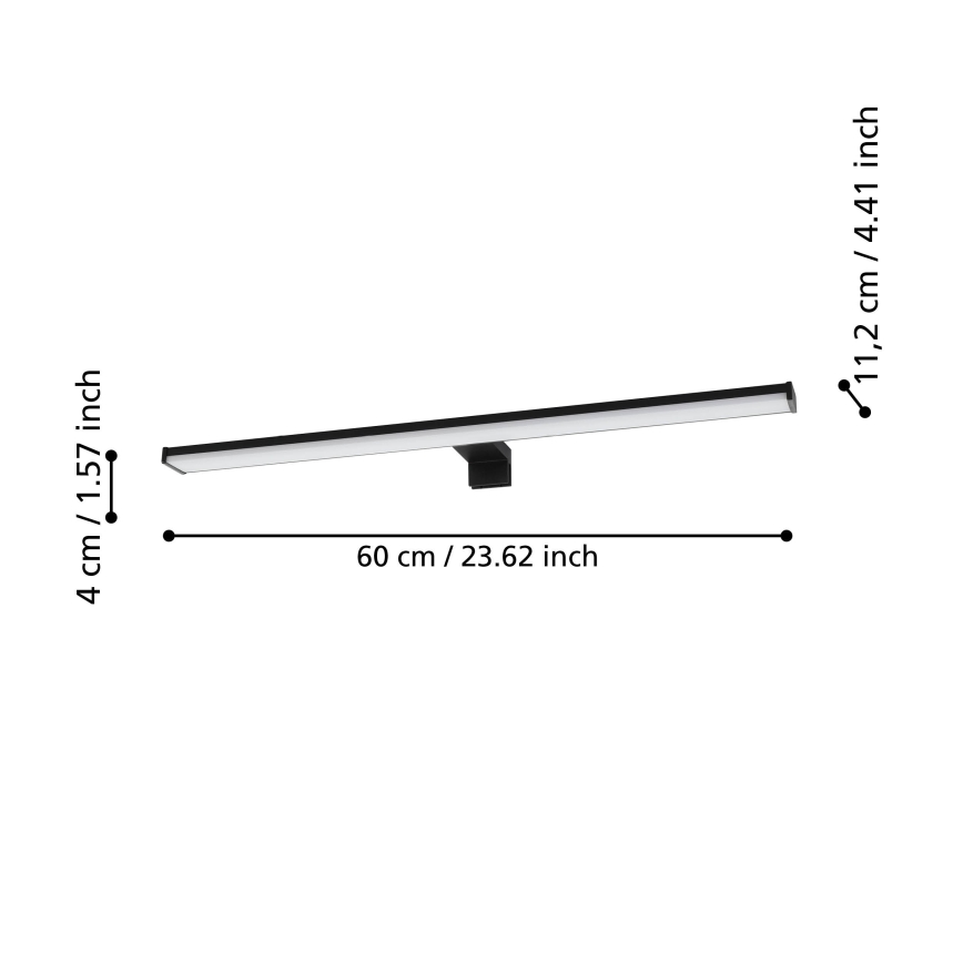 Eglo - Светодиодное освещение для ванной комнаты, зеркало LED/11 Вт/230 В 4000K 60 см IP44