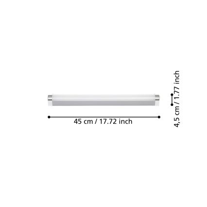Eglo - Світлодіодне підсвічування дзеркала у ванній кімнаті LED/7,5W/230V IP44 45 cm