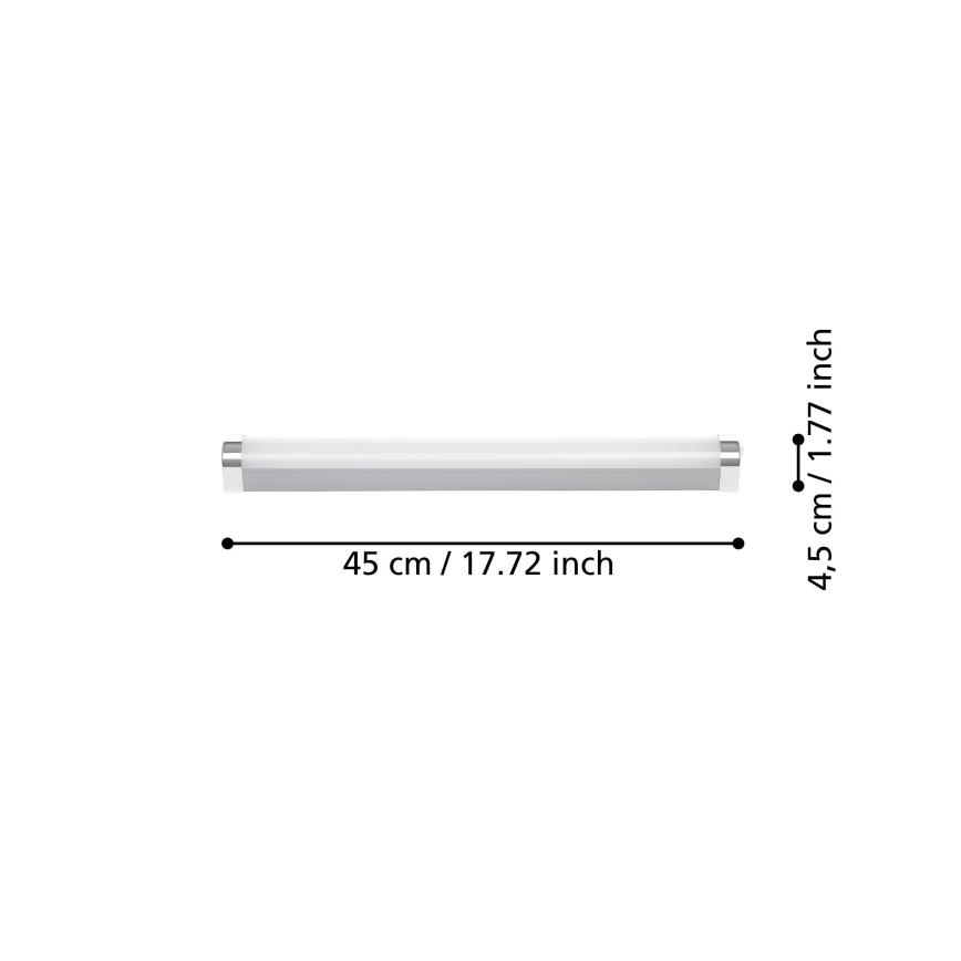 Eglo - Світлодіодне підсвічування дзеркала у ванній кімнаті LED/7,5W/230V IP44 45 cm