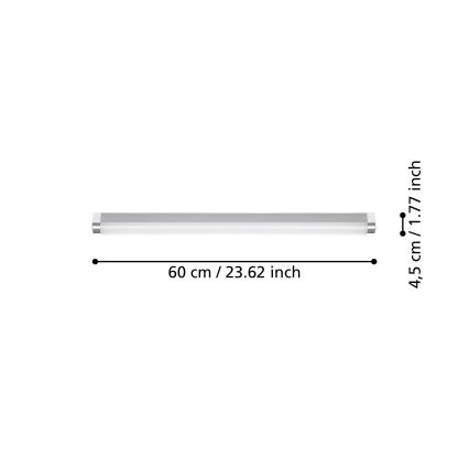 Eglo - Светодиодная подсветка для зеркала в ванной комнате LED/15,5W/230V IP44 60 см
