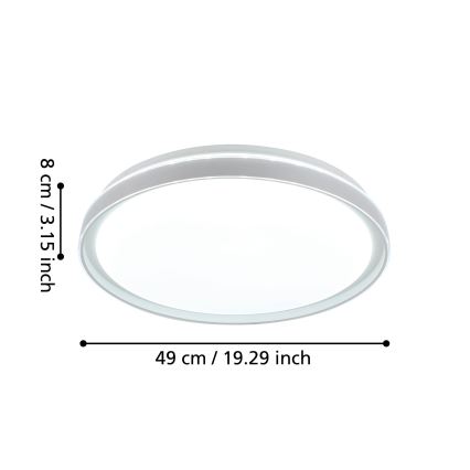 Eglo 99779 - Стельовий LED світильник з регулюванням яскравості SELUCI LED/40W/230V 3000-6500K+ ДК