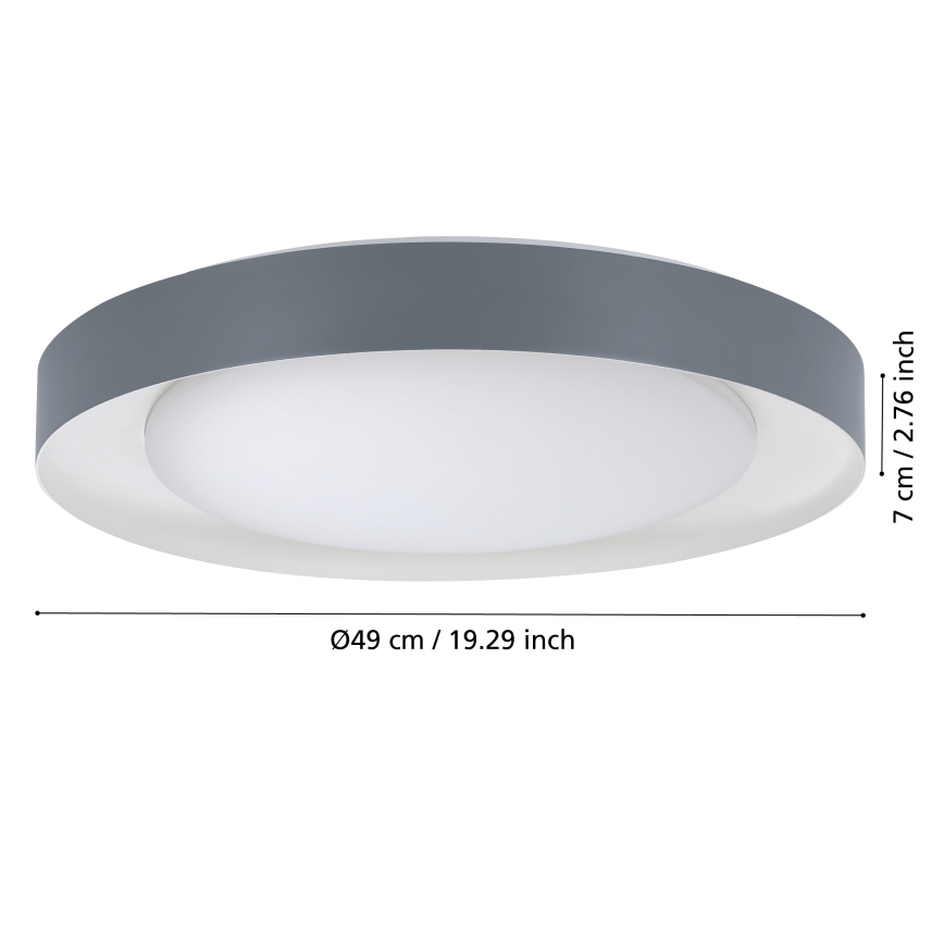 Eglo - Стельовий LED світильник з регулюванням яскравості LED/24W/230V 3000-6500K + дистанційне керування