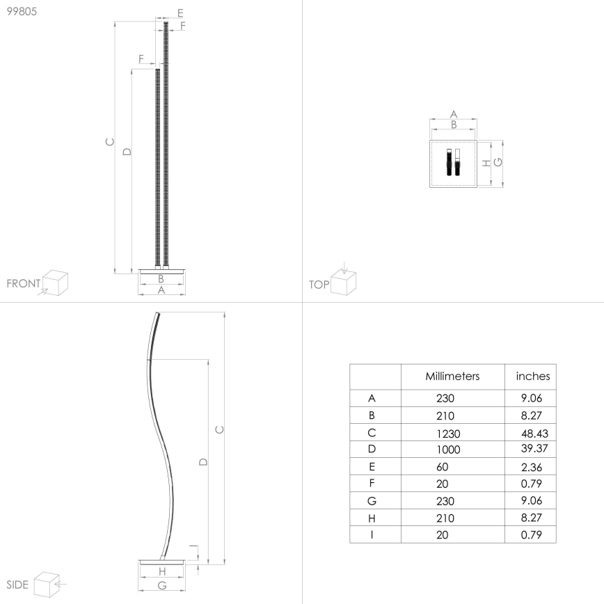 Eglo - Світлодіодний торшер LED/8W/230V
