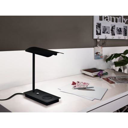 Eglo 99829 - LED сенсорна настільна лампа ARENAZA з регульованою яскравістю LED/5,8W/230V чорна