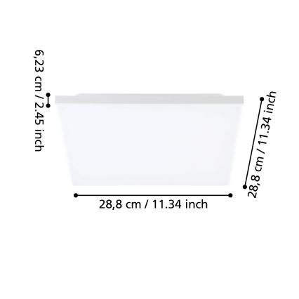 Eglo 99843 - LED стельовий світильник TURCONA LED/10W/230V