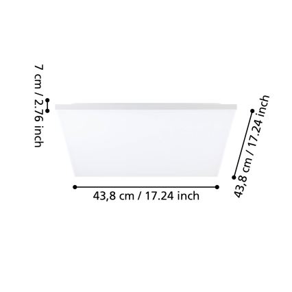 Eglo - Стельовий LED світильник LED/20W/230V