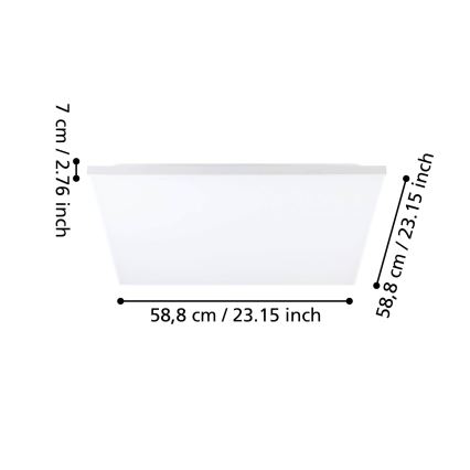 Eglo - Светодиодный потолочный светильник LED/31,5W/230V