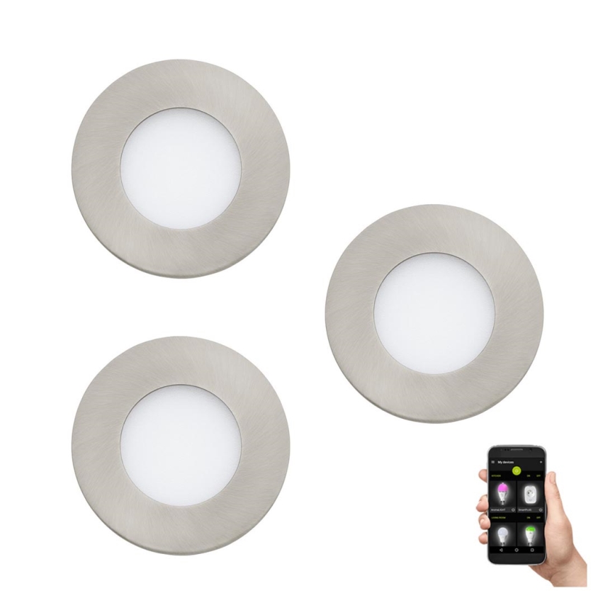 Eglo - АБІР 3x LED світильник для ванної з регулюванням яскравості FUEVA-Z 2,8W/230V IP44