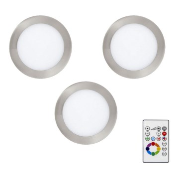 Eglo - ADA 3x LED RGBW Регульоване вбудоване світильник TINUS 4,8 Вт/230 В + дистанційне керування