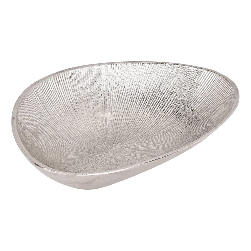 Eglo - Декоративний піднос 17,5x24,5 см срібний