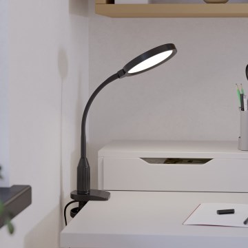 Eglo - диммируемая гибкая LED-лампа с зажимом LED/5,5W/230V 2700/4000/6500K čёрная