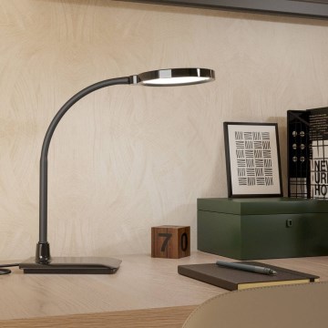 Eglo - диммируемая гибкая настольная лампа LED/5,5Вт/230В 2700/4000/6500К чёрная