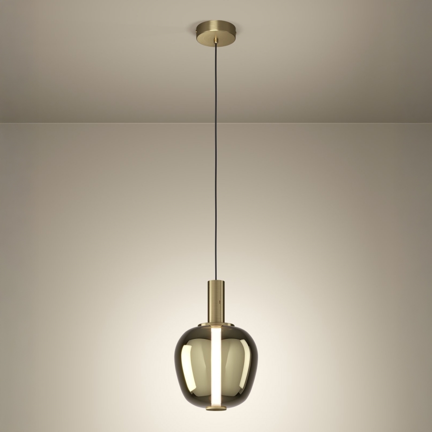 Eglo - диммируемая LED-люстра на тросе LED/6W/230V + LED/1,6W золотая