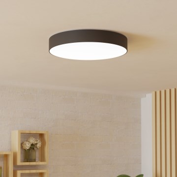 Eglo - диммируемый потолочный светильник LED RGBW, 26 Вт, 230 В, 2700–6500 К, диаметр 49 см, чёрный