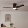 Eglo - димований стельовий вентилятор LED/17W/230V, діам. 132 см, чорний + пульт дистанційного керування
