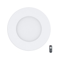 Eglo - димований вбудований світильник LED/5W/230V + пульт дистанційного керування, діаметр 12 см