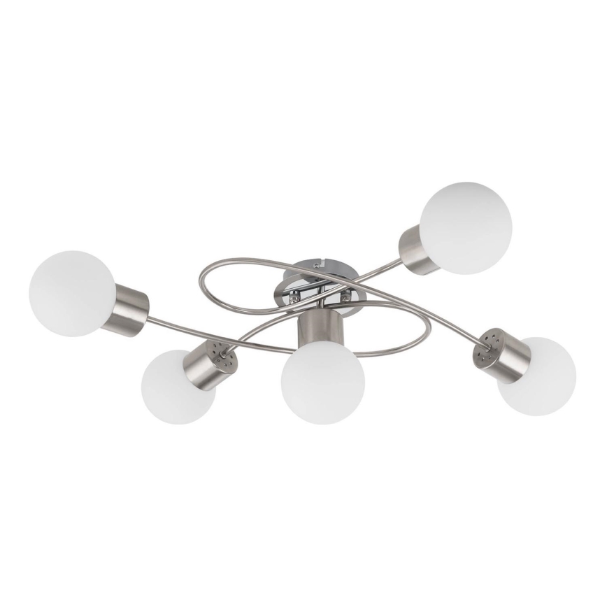 Eglo/Edi Light 54686 - Пристельова LED люстра 5xE14/6W/230V матовий хром