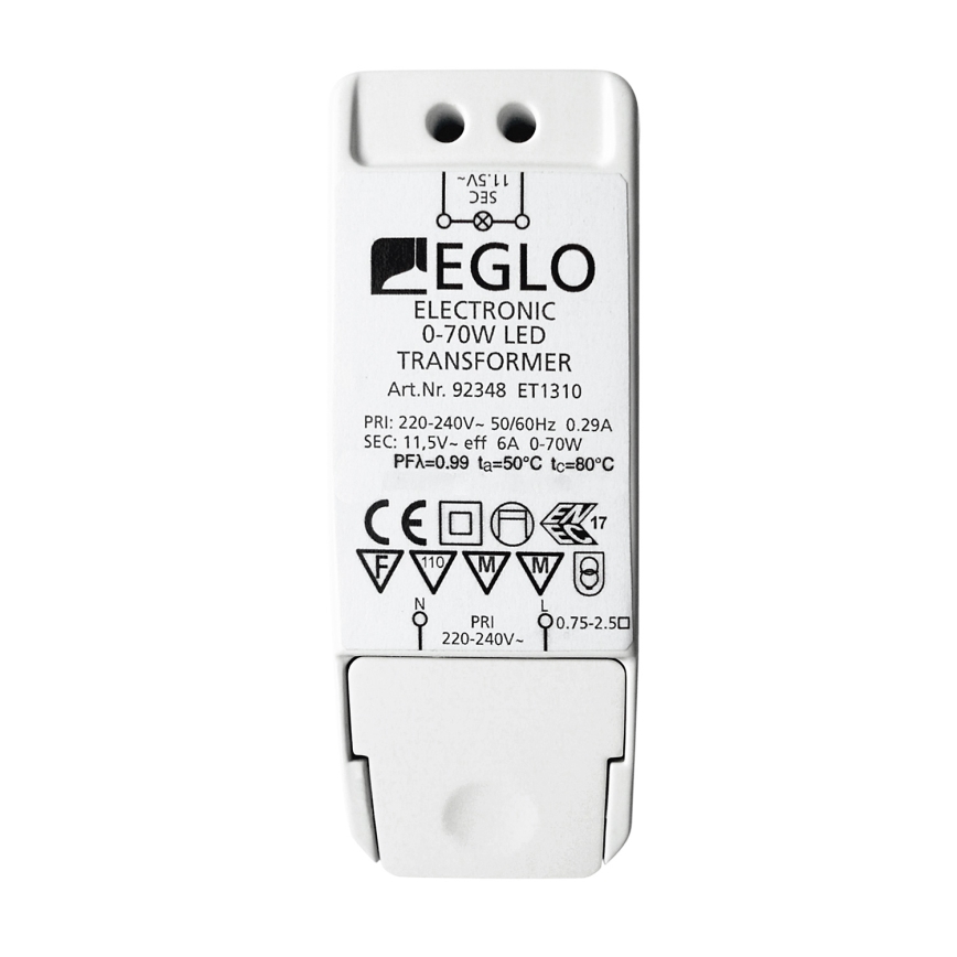 Eglo - Електричний трансформатор 70W/230V/11,5V AC