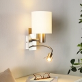 Eglo - Гнучкий світильник LED 1xE27/40W+LED/3,8W білий