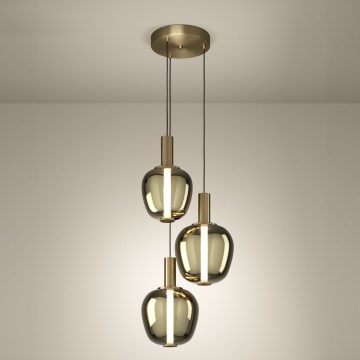 Eglo - LED диммируемая люстра LED/5W/230V + 2xLED/6,5W + 3xLED/1,6W золотая