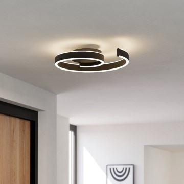 Eglo - LED Диммируемый потолочный светильник LED/37W/230V 3000-6500K чёрный