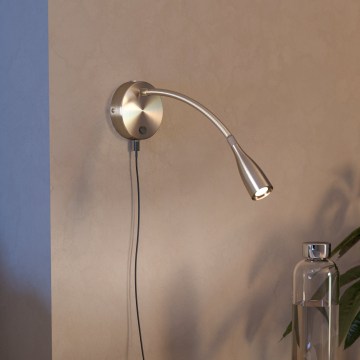 Eglo - LED гибкий настенный светильник с USB LED/3,8Вт/230В матовый хром