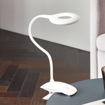 Eglo - LED лампа з затискачем та регулюванням яскравості 1xLED/3W/230V 500mAh білий