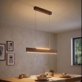 Eglo - LED-люстра на тросе LED/17W/230V + LED/4,2W орех