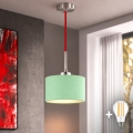 Eglo - LED-люстра на тросе TUNJA 1xE27/60W/230V Ø 20 см зелёный/красный