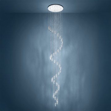 Eglo - LED люстра на тросі 40xLED/2,1W/230V 2200/3000/4000K глянцевий хром
