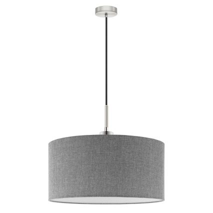 Eglo - Світлодіодна люстра на тросі TUNJA 1xE27/60W/230V сірий