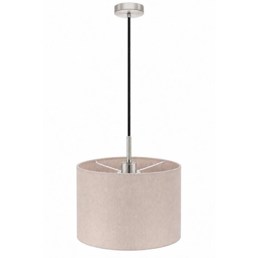 Eglo - LED люстра на тросі TUNJA 1xE27/60W/230V Ø 20 см бежево-чорна
