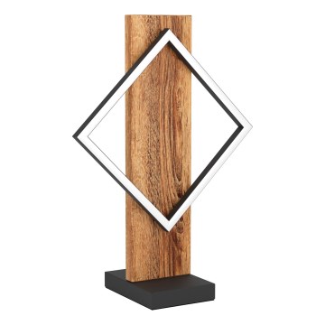 Eglo - LED настільна лампа LED/13W/230V чорна/коричнева