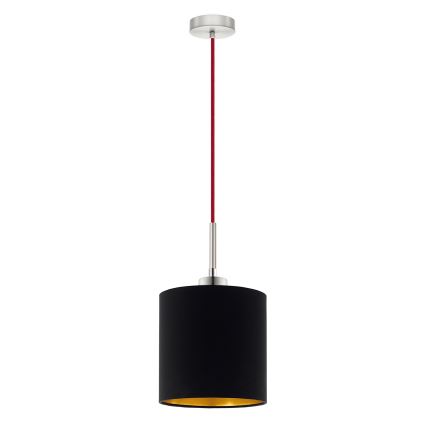 Eglo - LED  Підвісна люстра TUNJA 1xE27/60W/230V чорний