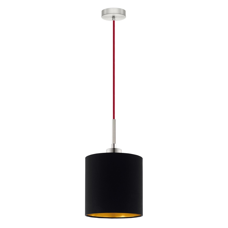 Eglo - LED  Підвісна люстра TUNJA 1xE27/60W/230V чорний