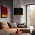 Eglo - LED  Підвісна люстра TUNJA 1xE27/60W/230V чорний