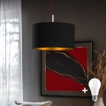 Eglo - LED  Підвісна люстра TUNJA 1xE27/60W/230V чорний