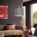Eglo - LED  Підвісна люстра TUNJA 1xE27/60W/230V сірий