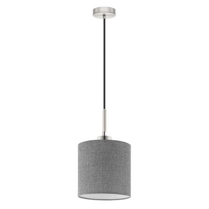 Eglo - LED  Підвісна люстра TUNJA 1xE27/60W/230V сірий