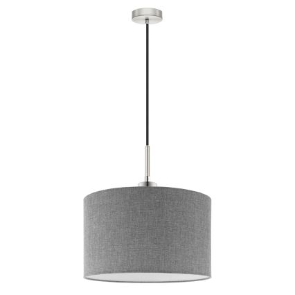 Eglo - LED  Підвісна люстра TUNJA 1xE27/60W/230V сірий