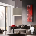 Eglo - LED  Підвісна люстра TUNJA 1xE27/60W/230V темно-коричневий